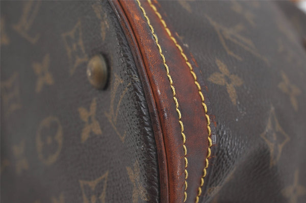 Authentic Louis Vuitton Monogram Bucket PM Shoulder Tote Bag M42238 LV 2072I