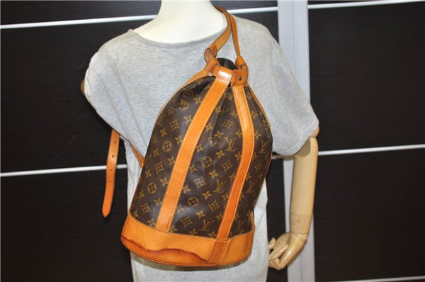 Authentic Louis Vuitton Monogram Randonnee PM Shoulder Bag M42243 LV 2073F