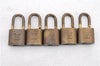 Authentic LOUIS VUITTON Padlock Gold 10Set LV 2074C