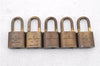 Authentic LOUIS VUITTON Padlock Gold 10Set LV 2074C