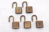 Authentic LOUIS VUITTON Padlock Gold 10Set LV 2074C