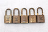 Authentic LOUIS VUITTON Padlock Gold 10Set LV 2074C