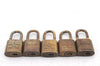 Authentic LOUIS VUITTON Padlock Gold 10Set LV 2074C
