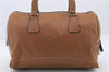 Authentic PRADA Leather 2Way Shoulder Hand Boston Bag Purse Brown 2074D