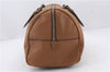 Authentic PRADA Leather 2Way Shoulder Hand Boston Bag Purse Brown 2074D