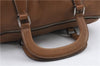 Authentic PRADA Leather 2Way Shoulder Hand Boston Bag Purse Brown 2074D