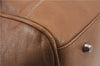 Authentic PRADA Leather 2Way Shoulder Hand Boston Bag Purse Brown 2074D