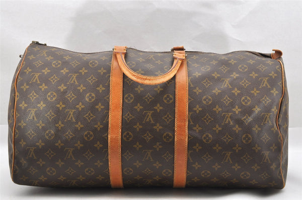 Authentic Louis Vuitton Monogram Keepall 55 Travel Boston Bag Old Model LV 2074I