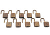 Authentic LOUIS VUITTON Padlock Gold 10Set LV 2074C