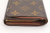 Auth Louis Vuitton Monogram Porte Monnaie Billets Tresor Wallet M61730 LV 2075G