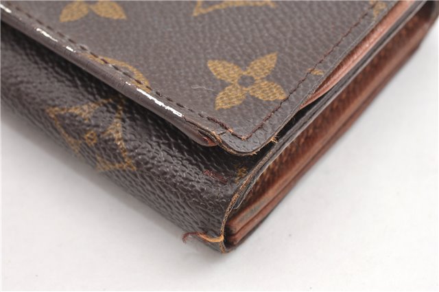 Auth Louis Vuitton Monogram Porte Monnaie Billets Tresor Wallet M61730 LV 2075G