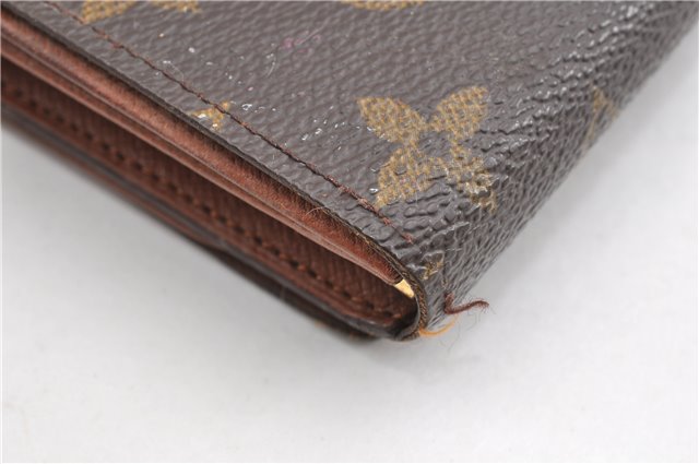 Auth Louis Vuitton Monogram Porte Monnaie Billets Tresor Wallet M61730 LV 2075G