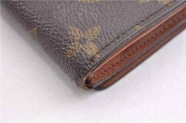 Auth Louis Vuitton Monogram Porte Monnaie Billets Tresor Wallet M61730 LV 2075G