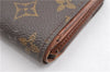 Auth Louis Vuitton Monogram Porte Monnaie Billets Tresor Wallet M61730 LV 2075G