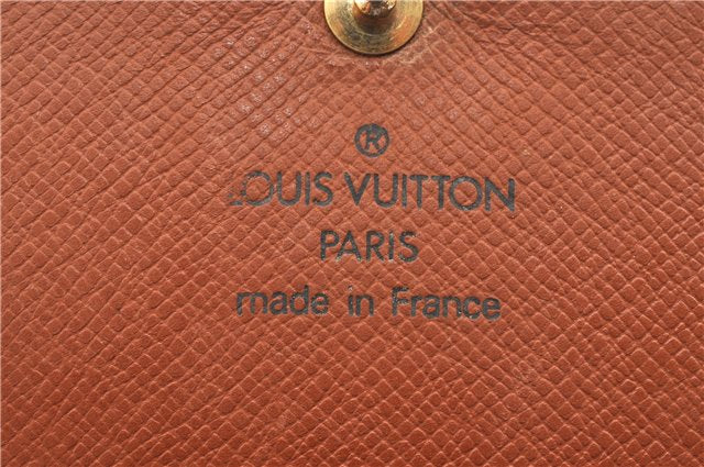 Auth Louis Vuitton Monogram Porte Monnaie Billets Tresor Wallet M61730 LV 2075G