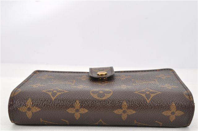 Authentic Louis Vuitton Monogram Porte Papier Zip Bifold Wallet M61207 LV 2076G