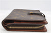 Authentic Louis Vuitton Monogram Porte Papier Zip Bifold Wallet M61207 LV 2076G