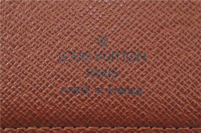 Authentic Louis Vuitton Monogram Porte Papier Zip Bifold Wallet M61207 LV 2076G