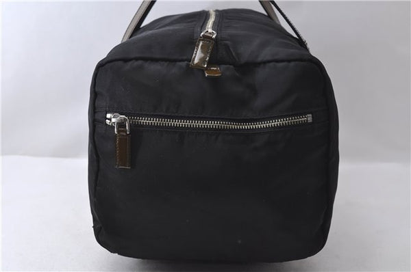 Authentic PRADA Nylon Hand Boston Bag Black 2077D