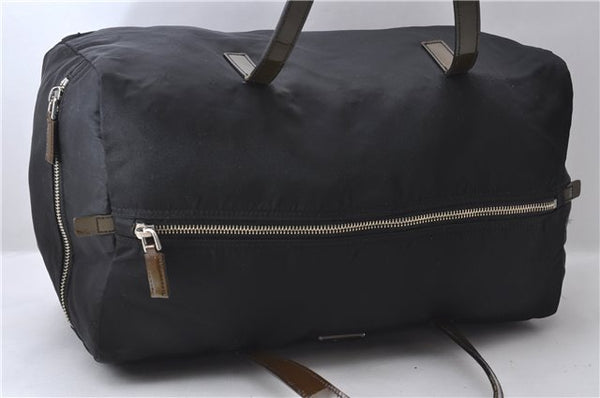 Authentic PRADA Nylon Hand Boston Bag Black 2077D