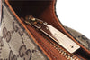 Authentic GUCCI Horsebit Shoulder Hand Bag GG Canvas Leather 145826 Brown 2078D