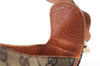 Authentic GUCCI Horsebit Shoulder Hand Bag GG Canvas Leather 145826 Brown 2078D