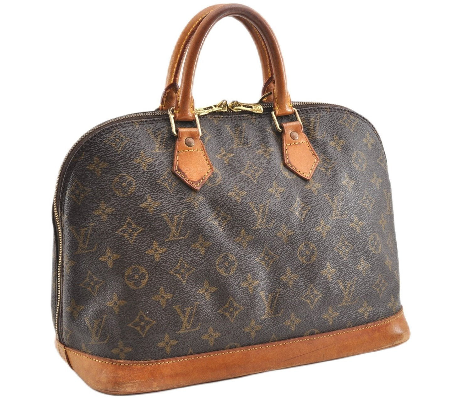 Authentic Louis Vuitton Monogram Alma Hand Bag Purse M51130 LV 2079G