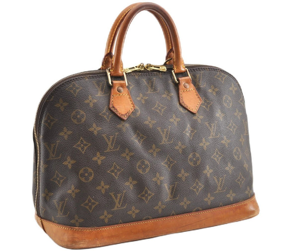 Authentic Louis Vuitton Monogram Alma Hand Bag Purse M51130 LV 2079G