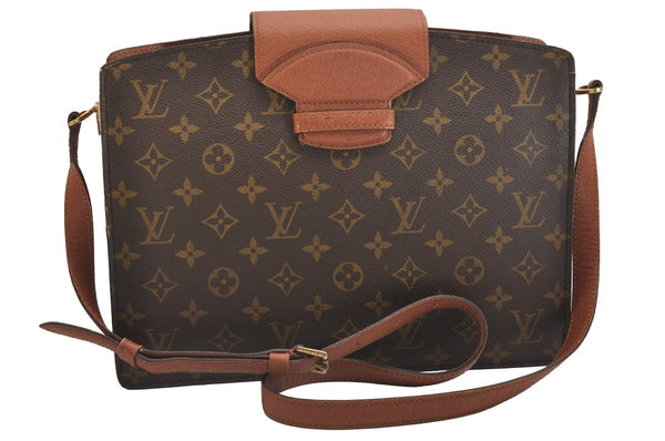 Authentic Louis Vuitton Monogram Courcelles Shoulder Cross Bag M51375 LV 2081I