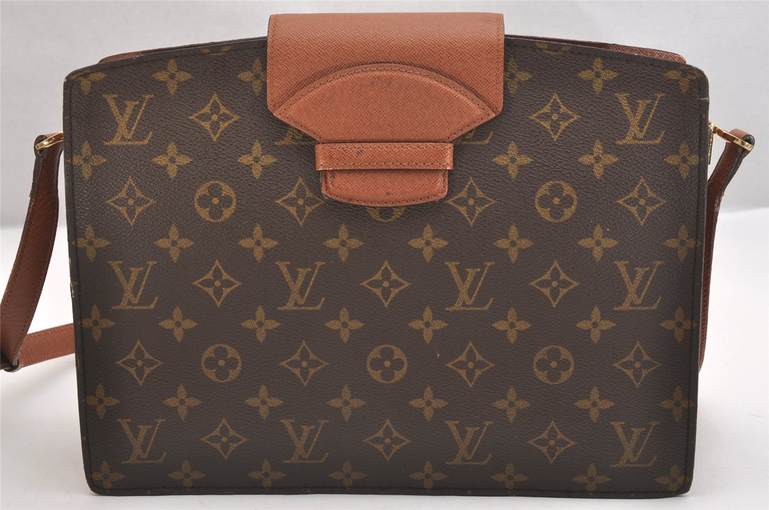 Authentic Louis Vuitton Monogram Courcelles Shoulder Cross Bag M51375 LV 2081I