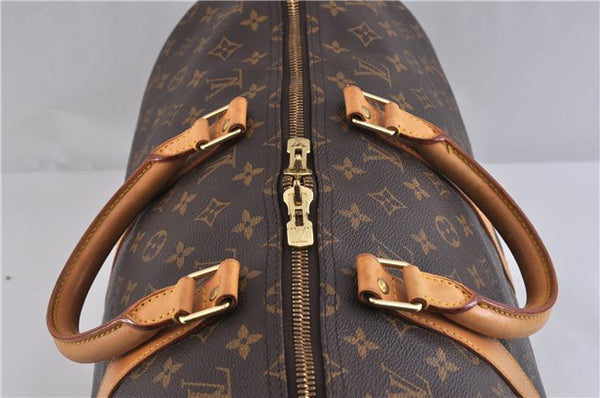 Authentic LOUIS VUITTON Monogram Keepall 50 Boston Bag M41426 LV 2082C