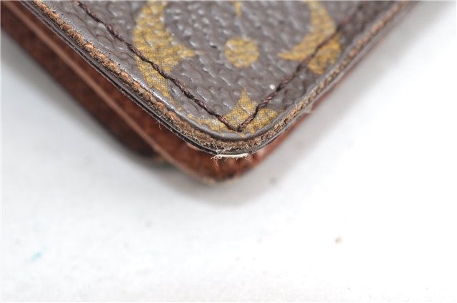 Authentic Louis Vuitton Monogram Porte Cartes Credit Yen Wallet M60825 LV 2082G