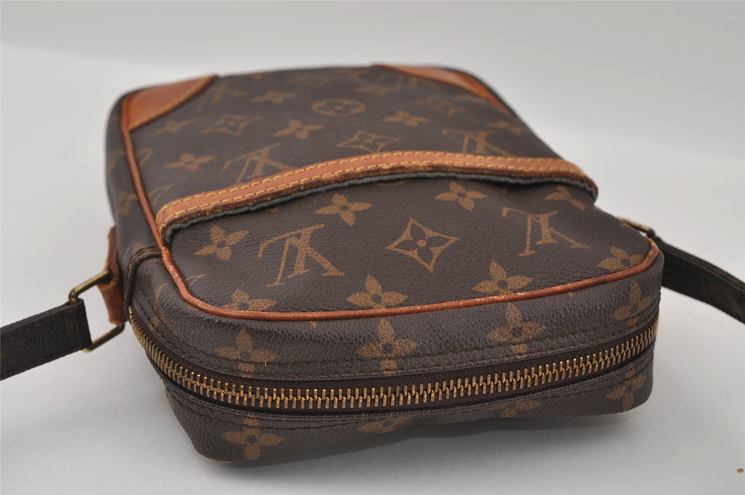 Authentic Louis Vuitton Monogram Danube Shoulder Cross Body Bag M45266 LV 2082I