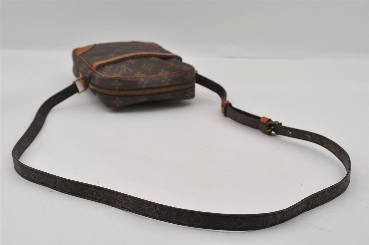 Authentic Louis Vuitton Monogram Danube Shoulder Cross Body Bag M45266 LV 2082I