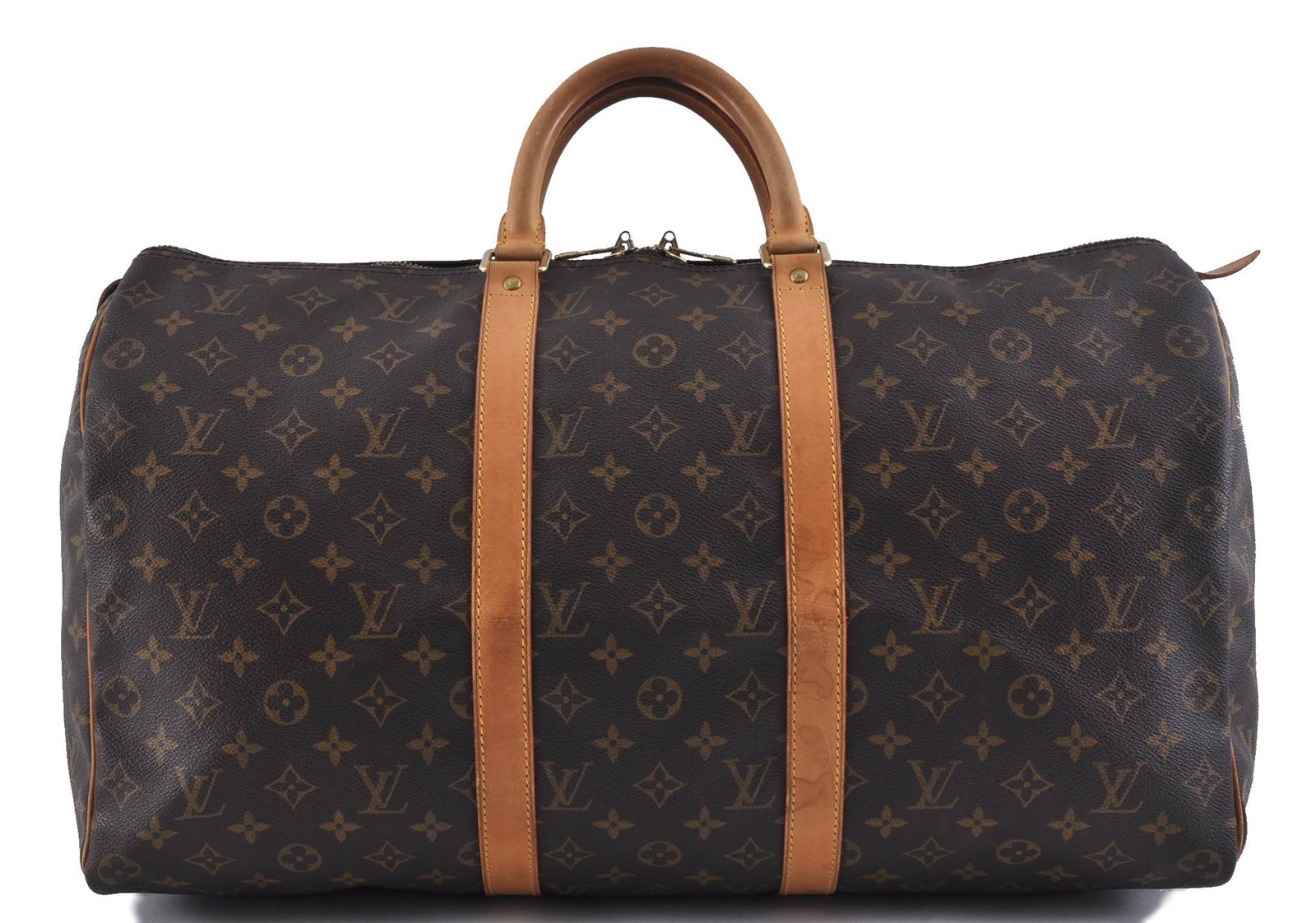 Authentic LOUIS VUITTON Monogram Keepall 50 Boston Bag M41426 LV 2082C