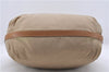 Authentic PRADA Nylon Leather Hand Shoulder Bag Purse Beige 2083D