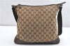 Authentic GUCCI Shoulder Cross Body Bag GG Canvas Leather 145857 Brown 2083G