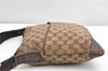 Authentic GUCCI Shoulder Cross Body Bag GG Canvas Leather 145857 Brown 2083G