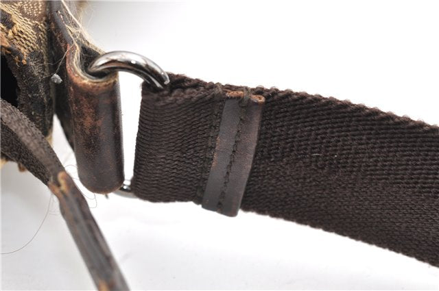 Authentic GUCCI Shoulder Cross Body Bag GG Canvas Leather 145857 Brown 2083G