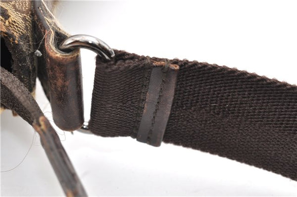 Authentic GUCCI Shoulder Cross Body Bag GG Canvas Leather 145857 Brown 2083G