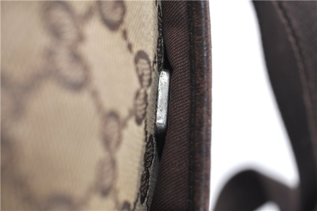 Authentic GUCCI Shoulder Cross Body Bag GG Canvas Leather 145857 Brown 2083G