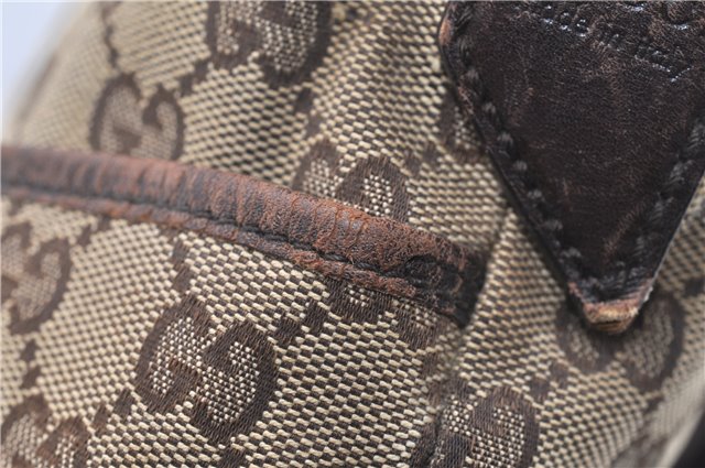 Authentic GUCCI Shoulder Cross Body Bag GG Canvas Leather 145857 Brown 2083G