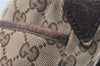 Authentic GUCCI Shoulder Cross Body Bag GG Canvas Leather 145857 Brown 2083G