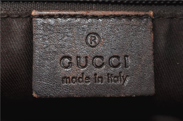Authentic GUCCI Shoulder Cross Body Bag GG Canvas Leather 145857 Brown 2083G