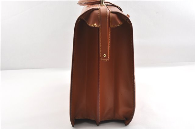 Authentic Louis Vuitton Epi Serviette Fermoir Briefcase Brown M54358 Junk 2084G