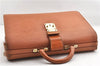 Authentic Louis Vuitton Epi Serviette Fermoir Briefcase Brown M54358 Junk 2084G