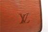Authentic Louis Vuitton Epi Serviette Fermoir Briefcase Brown M54358 Junk 2084G