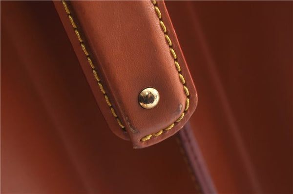 Authentic Louis Vuitton Epi Serviette Fermoir Briefcase Brown M54358 Junk 2084G