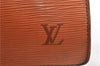 Authentic Louis Vuitton Epi Serviette Fermoir Briefcase Brown M54358 Junk 2084G