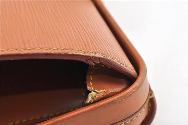 Authentic Louis Vuitton Epi Serviette Fermoir Briefcase Brown M54358 Junk 2084G